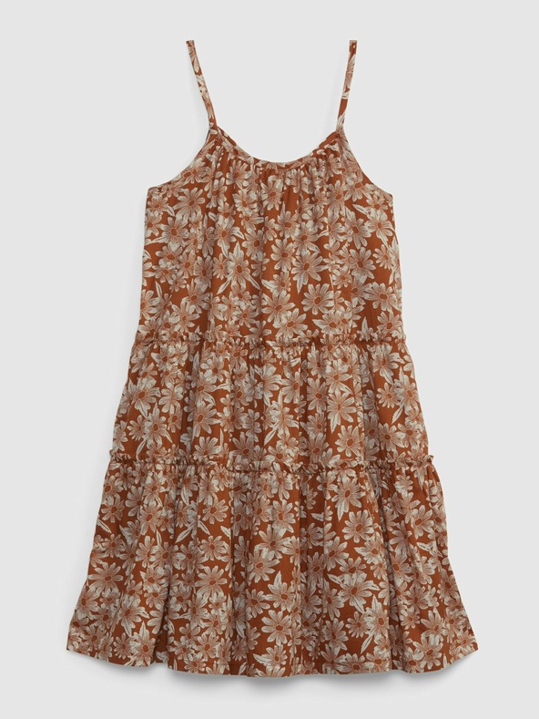 GAP Gyerek virágmintás pántos ruha GAP