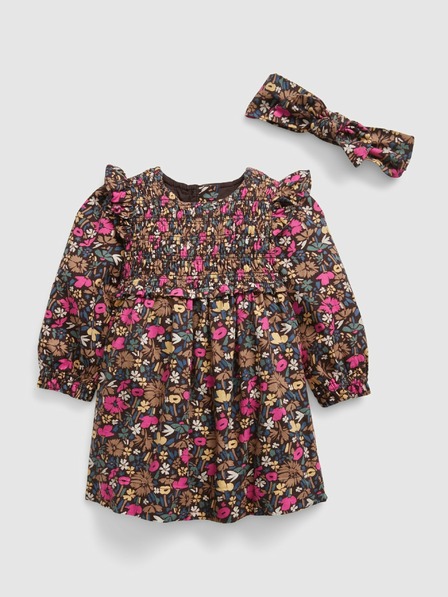 GAP Baby ruha floral fejpánttal GAP
