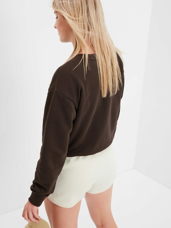 GAP Gyerek pulóver logóval és fleece béléssel GAP