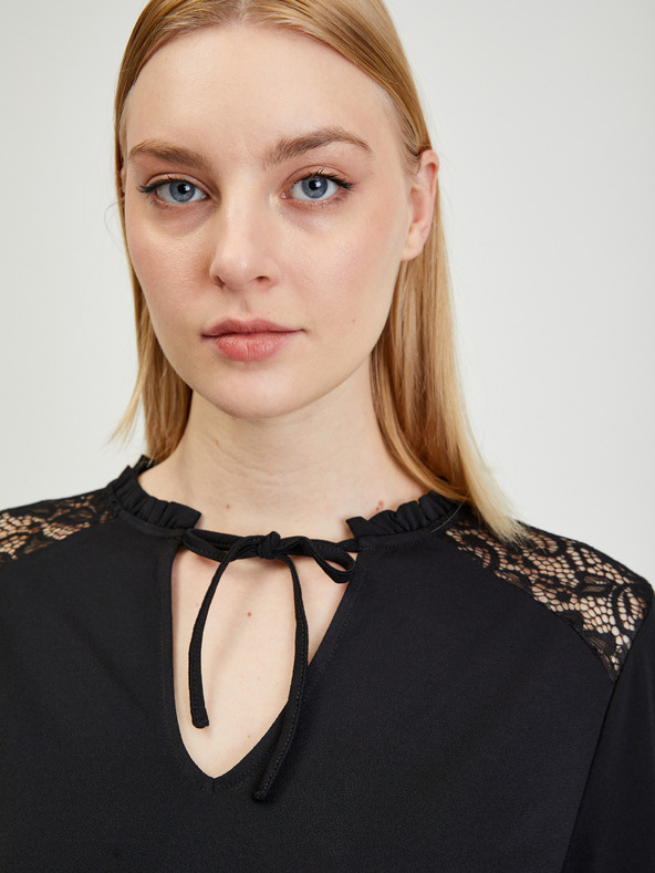 Orsay ORSAY fekete női blúz csipkével