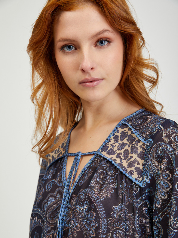 Orsay ORSAY sötétkék virágmintás női blúz