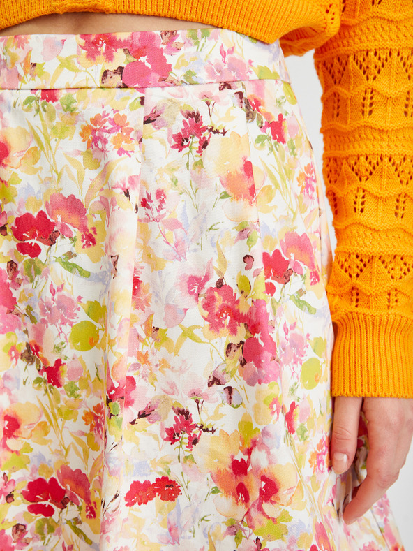 Orsay ORSAY krémszínű virágos női szoknya