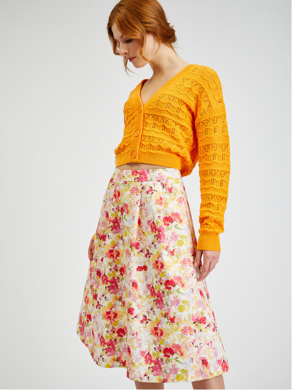 Orsay ORSAY krémszínű virágos női szoknya