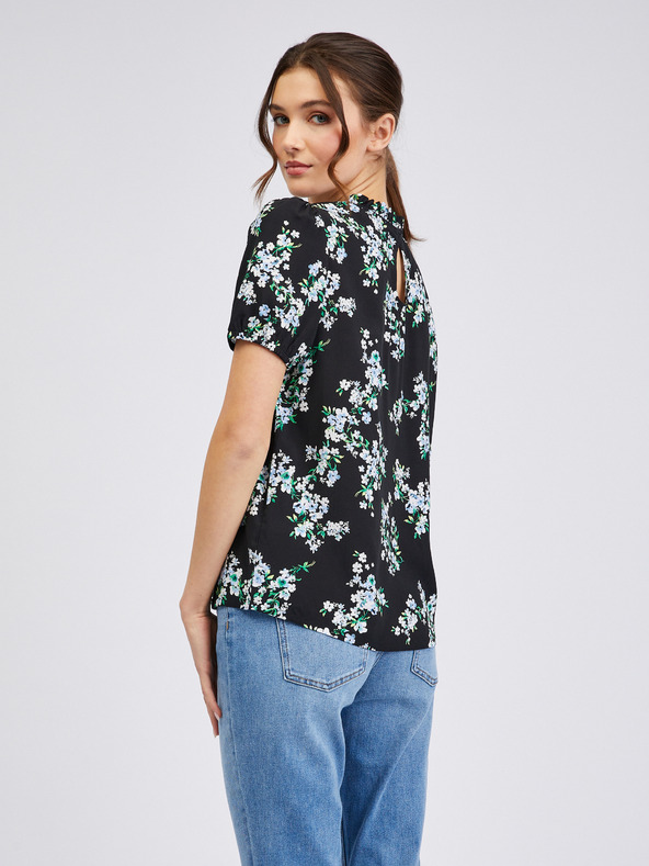 Orsay ORSAY fekete virágmintás női blúz