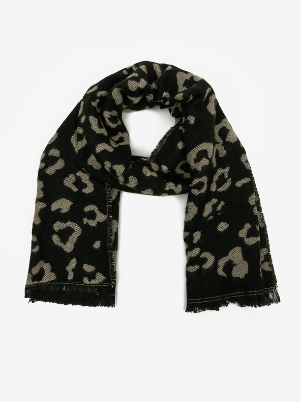 Orsay ORSAY fekete női mintás sál