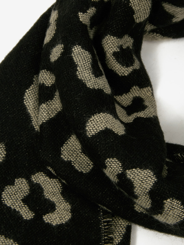 Orsay ORSAY fekete női mintás sál