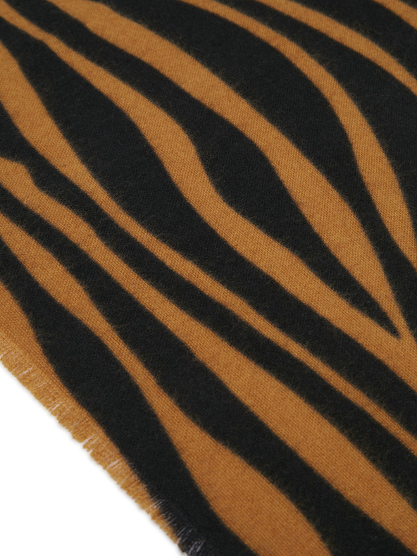 Orsay ORSAY fekete és barna női mintás sál