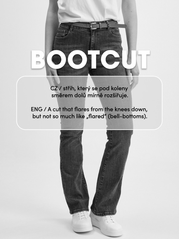 Orsay ORSAY fekete női bootcut farmer