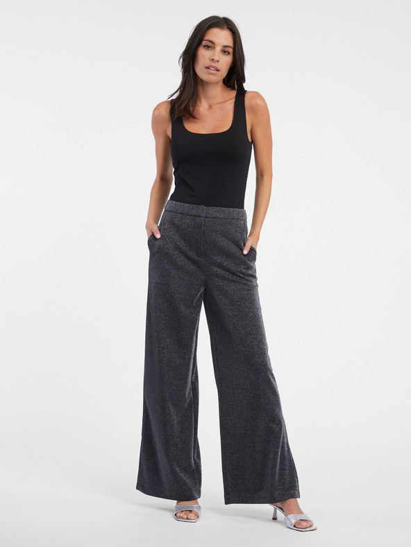 Orsay ORSAY sötétszürke női széles szárú nadrág