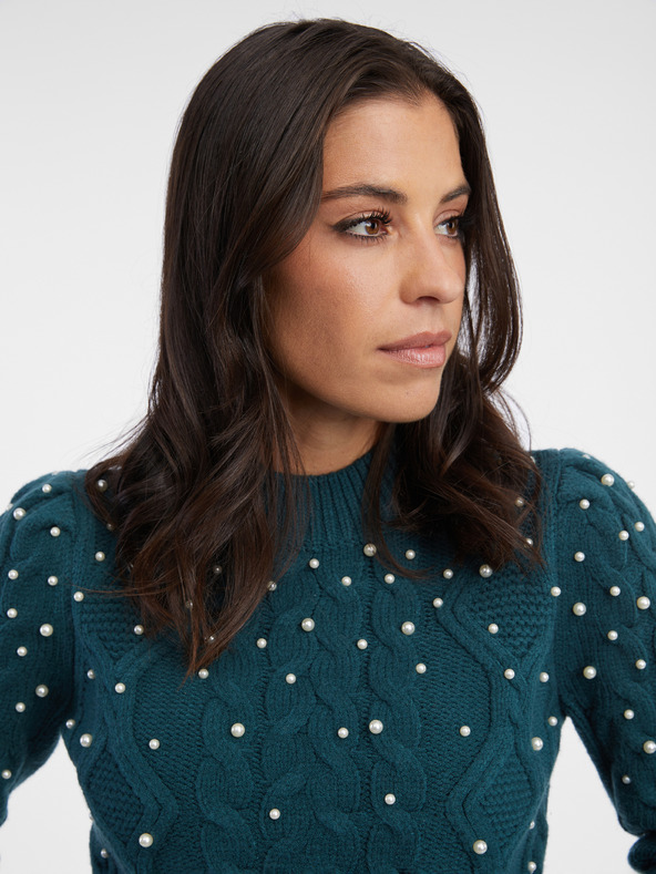 Orsay ORSAY petrol színű női pulóver