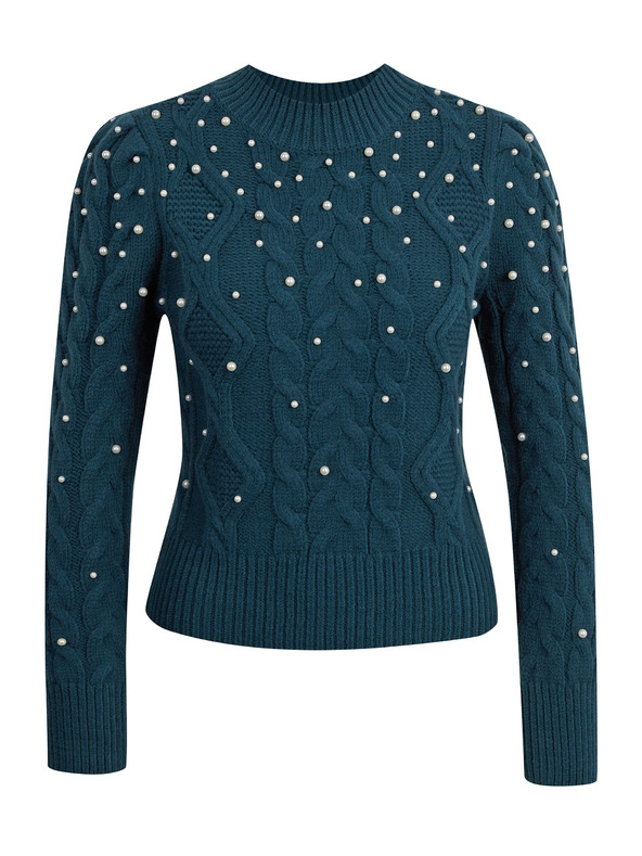 Orsay ORSAY petrol színű női pulóver