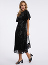 Orsay ORSAY fekete női flitteres midi ruha