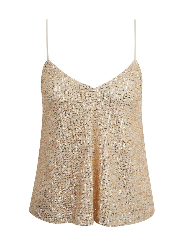 Orsay ORSAY női flitteres, arany színű női páncélos felső