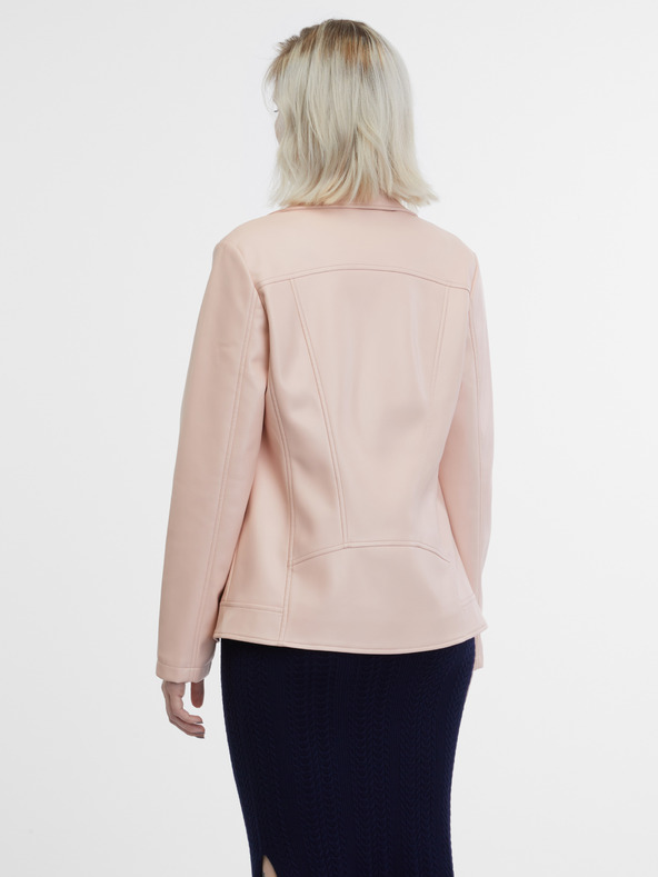 Orsay ORSAY világos rózsaszín női bőrdzseki