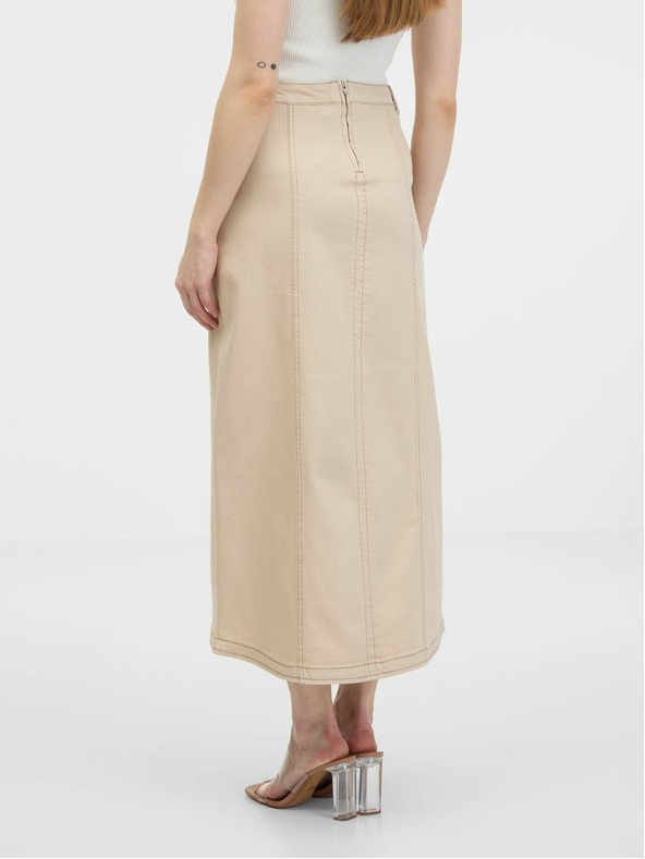 Orsay ORSAY bézs női farmer szoknya