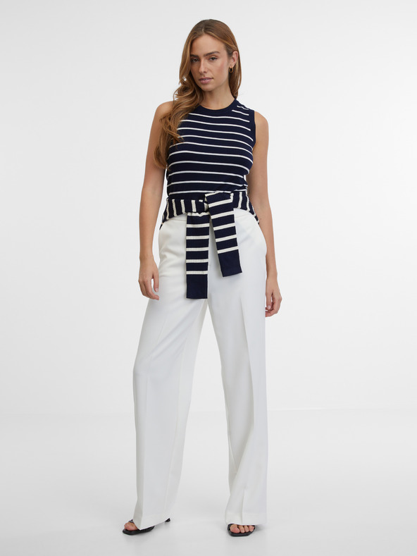 Orsay ORSAY sötétkék női csíkos top