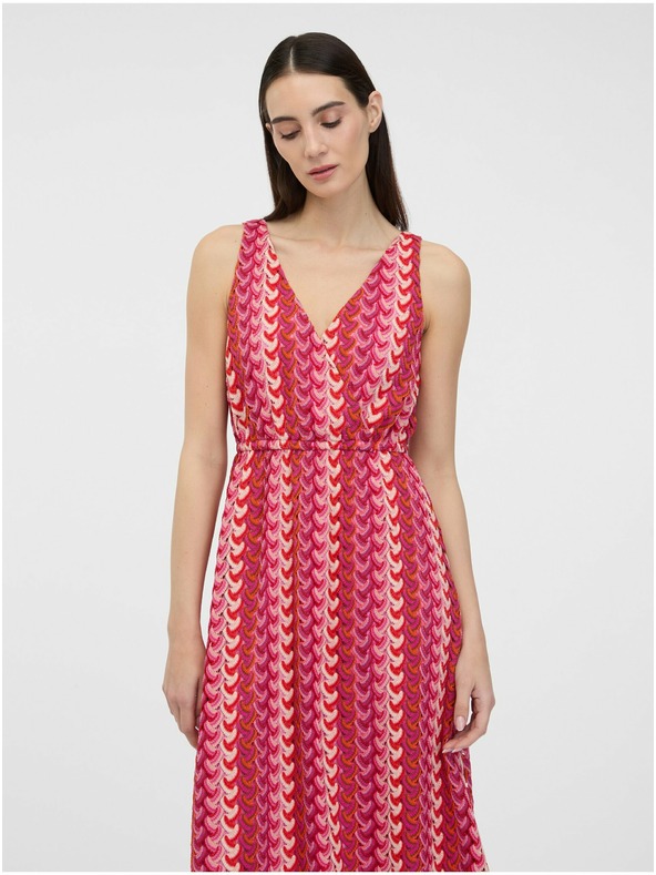 Orsay ORSAY sötét rózsaszín női midi ruha