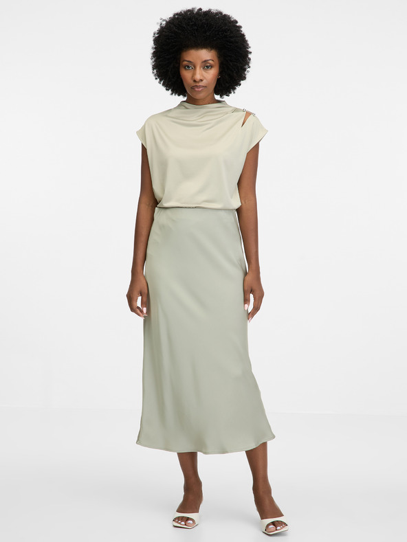 Orsay ORSAY khaki női midi szoknya