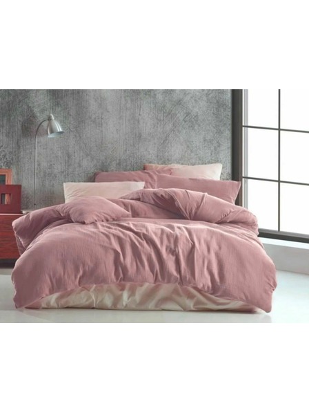 Kvalitex Hosszabbított muszlin párnahuzat 140x220, 70x90cm rózsaszín