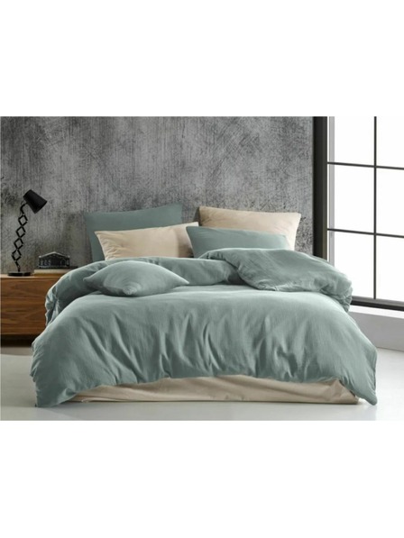 Kvalitex Francia muszlin ágynemű 240x200, 70x90cm világoszöld Kvalitex