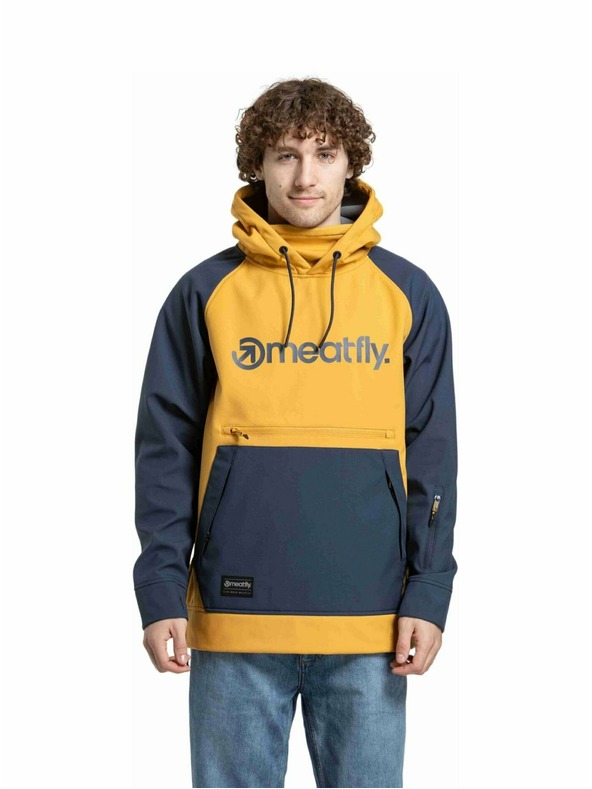 Meatfly Meatfly férfi softshell kabát Jax Saphire Blue / Camel |