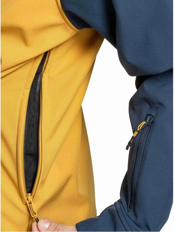 Meatfly Meatfly férfi softshell kabát Jax Saphire Blue / Camel |