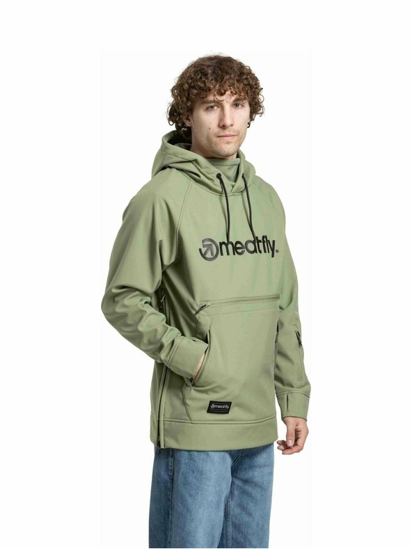 Meatfly Meatfly férfi softshell kabát Jax Olive / Black |