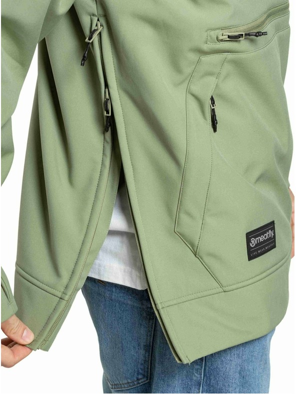 Meatfly Meatfly férfi softshell kabát Jax Olive / Black |