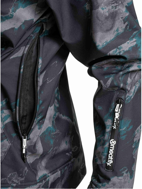 Meatfly Meatfly férfi softshell kabát Jax Mossy Botanical |