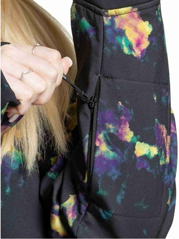 Meatfly Meatfly női softshell dzseki Alita Sötét Aquarel | Többszínű |