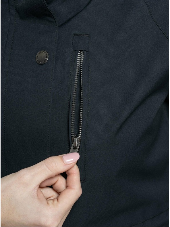 Meatfly Meatfly női utcai dzseki Xita Black / Fehér Logo |