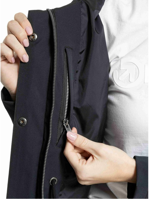 Meatfly Meatfly női utcai dzseki Xita Black / Fehér Logo |