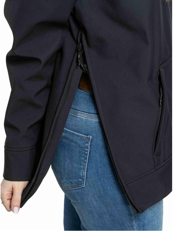 Meatfly Meatfly női softshell dzseki Alita Black / Fehér