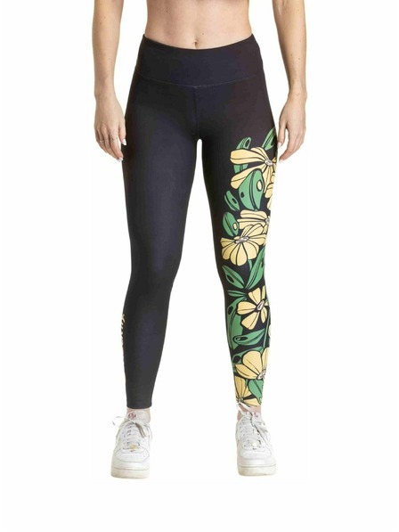 Meatfly Meatfly női leggings Arabel Yellow Flowers |