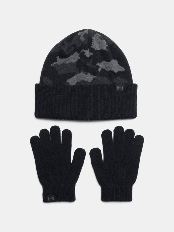 Under Armour Fiú sapka Under Armour B Beanie/Glove Combo-BLK
