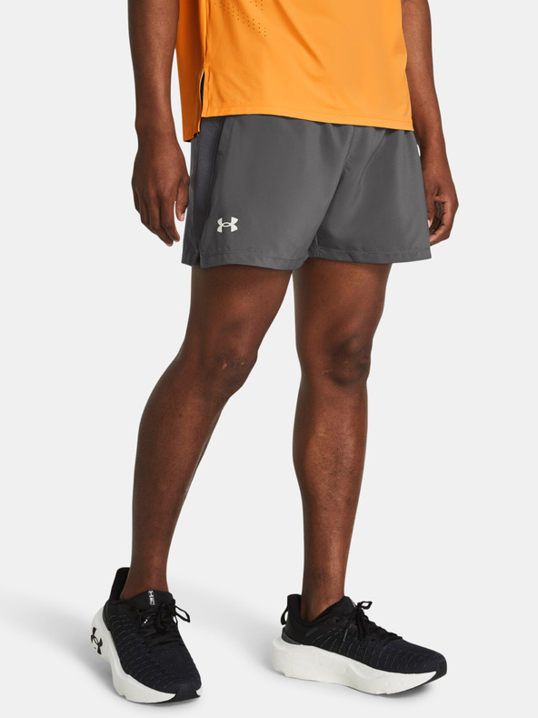 Under Armour Férfi rövidnadrágok Under Armour UA LAUNCH 5'' SHORTS-GRY