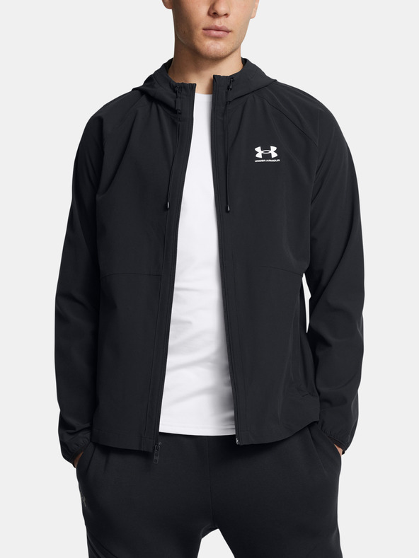 Under Armour Férfi dzseki Under Armour UA Stretch Wvn WindbreakerEU-BLK