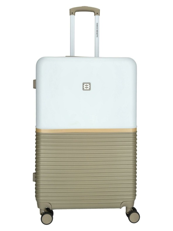 Enrico Benetti Utazóbőrönd Enrico Benetti Princetown L Taupe/Elefántcsont