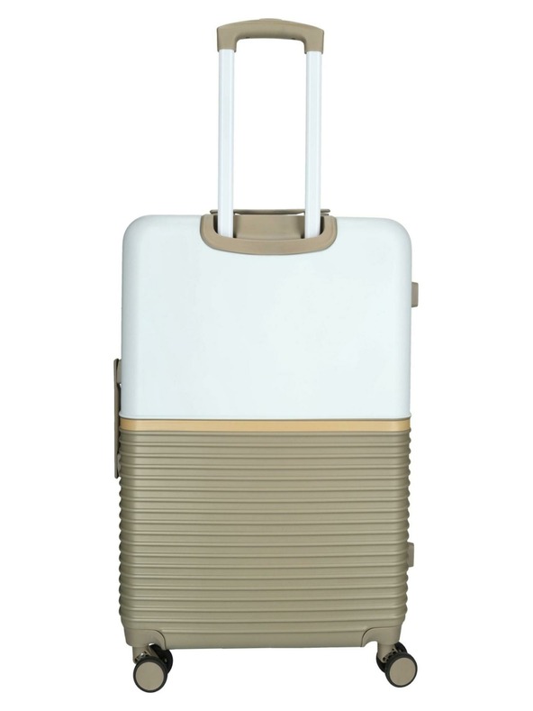 Enrico Benetti Utazóbőrönd Enrico Benetti Princetown L Taupe/Elefántcsont