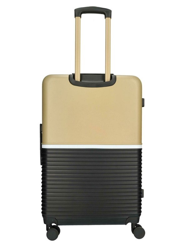 Enrico Benetti Utazóbőrönd Enrico Benetti Princetown L Fekete/Teve