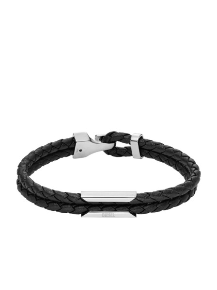 Diesel Diesel férfi bőr-acél karkötő DX1247040