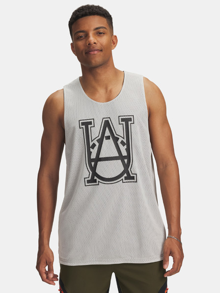 Under Armour Férfi trikó Under Armour UA M Courtside Reversble Jsy-WHT
