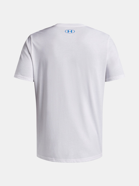 Under Armour Férfi póló Under Armour UA TRIPLE STACK LC LOGO SS-WHT