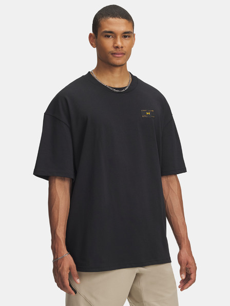 Under Armour Férfi póló Under Armour UA HWT WOVEN LABEL SS-BLK
