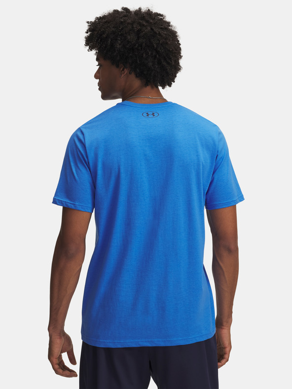 Under Armour Férfi póló Under Armour UA TRIPLE STACK LC LOGO SS-BLU