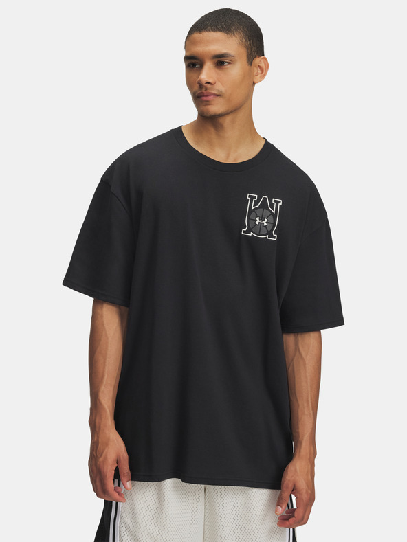 Under Armour Férfi póló Under Armour UA M HWT OS Hoops Courtside-BLK