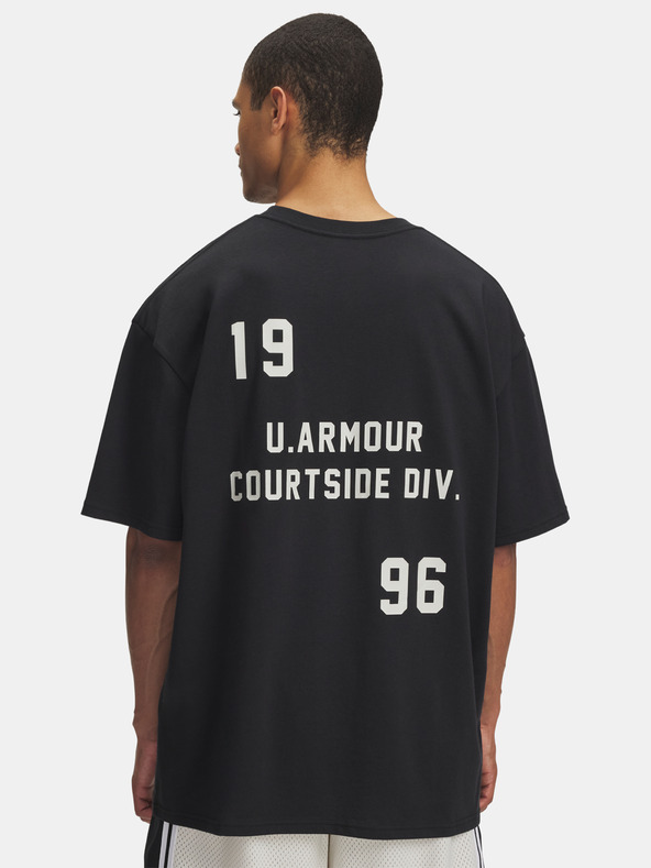 Under Armour Férfi póló Under Armour UA M HWT OS Hoops Courtside-BLK