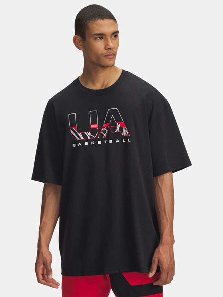 Under Armour Férfi póló Under Armour UA M HWT Hoops Branded SS-BLK