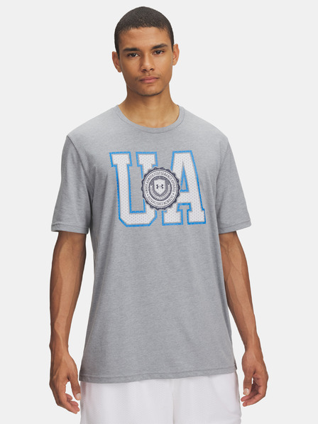 Under Armour Férfi póló Under Armour UA COLLEGE CREST LOGO SS-GRY