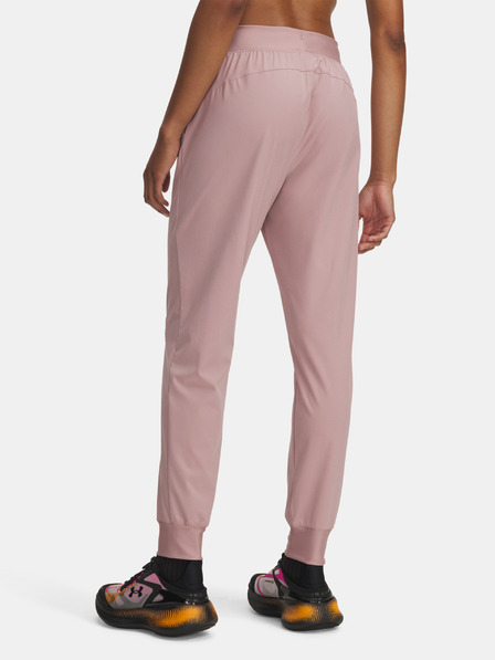 Under Armour Női sportos nadrág Under Armour UA Rival Hi Rise Woven Pant-PNK